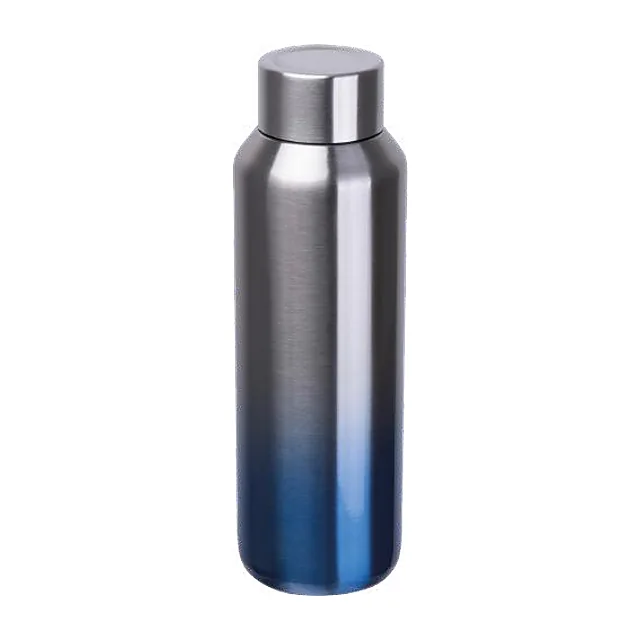 Stalowa butelka termiczna 750 ml z gradientem od srebrnego do granatowego