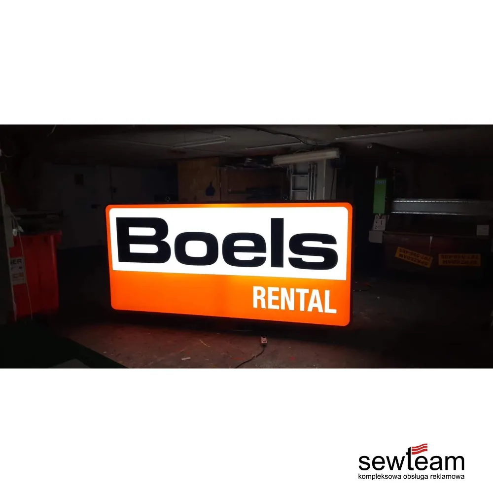 Podświetlany kaseton Boels Rental