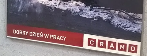 Plakat CRAMO wydrukowany i oprawiony dla klienta