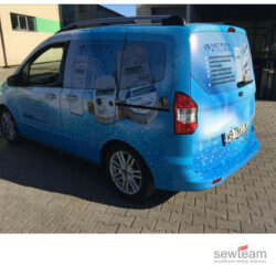 Oklejona flota samochodów firmowych — spójny branding na każdym modelu, SEWTEAM