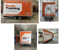 Oklejona przyczepa szkoleniowa Boels Training